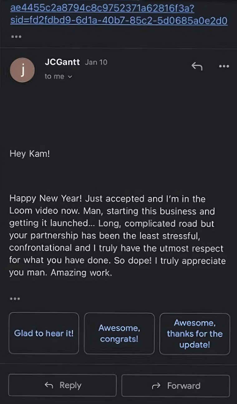 Client message about Solvexmedia results