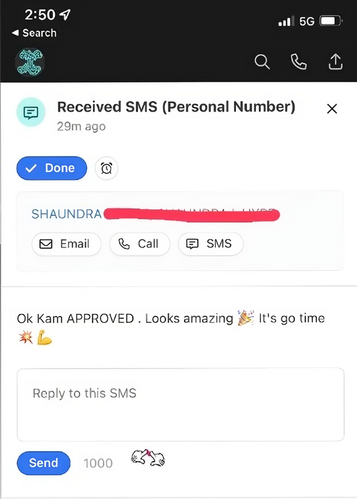 Client message about Solvexmedia results