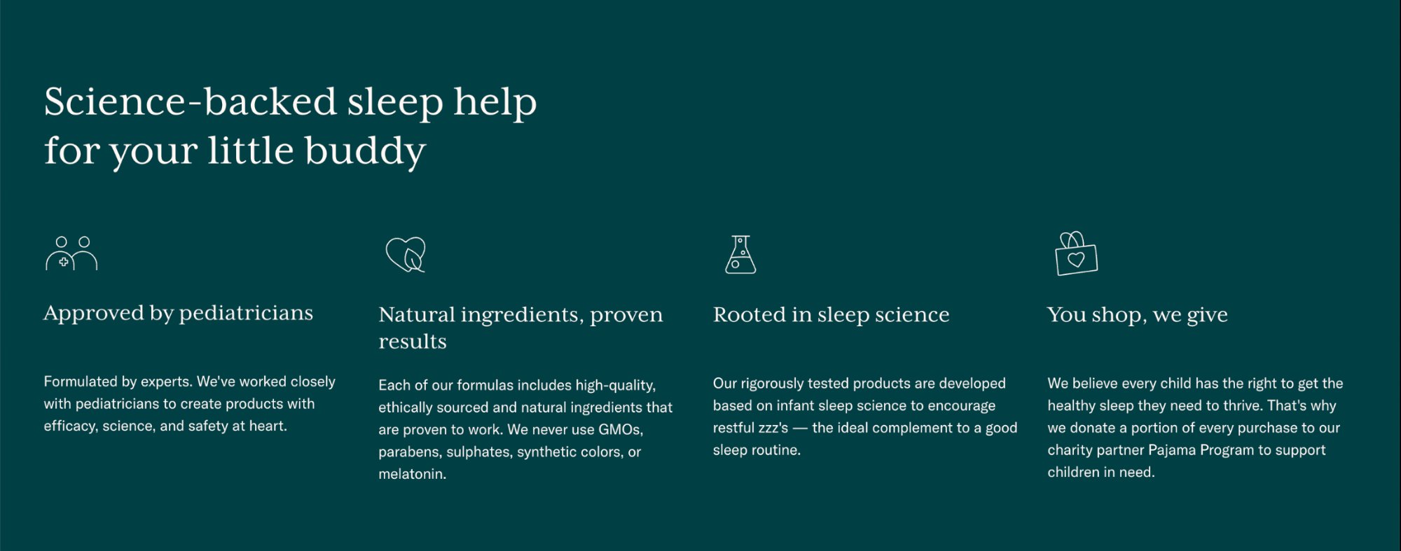Benefit-focused copy example