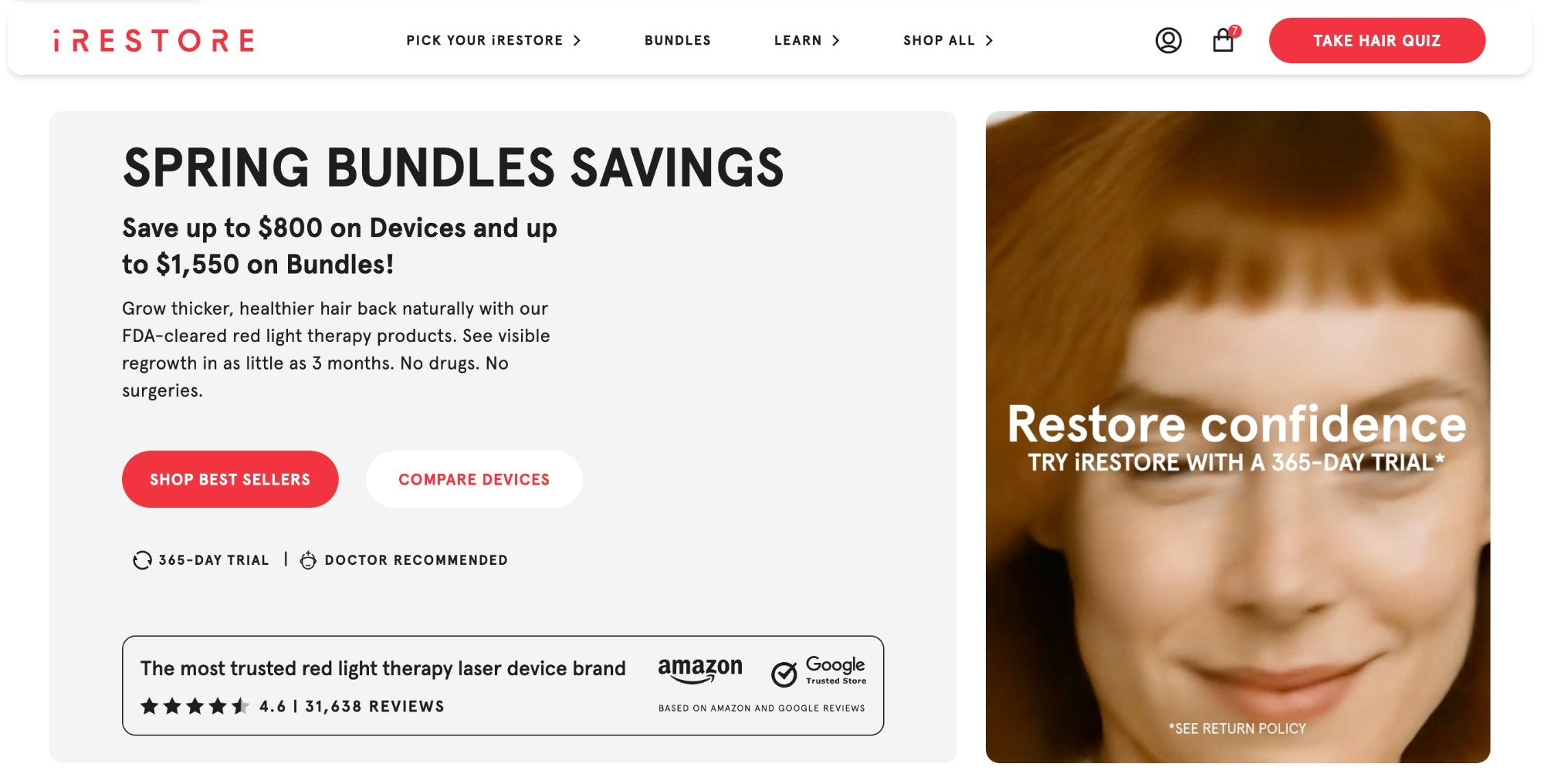 iRestore above-the-fold