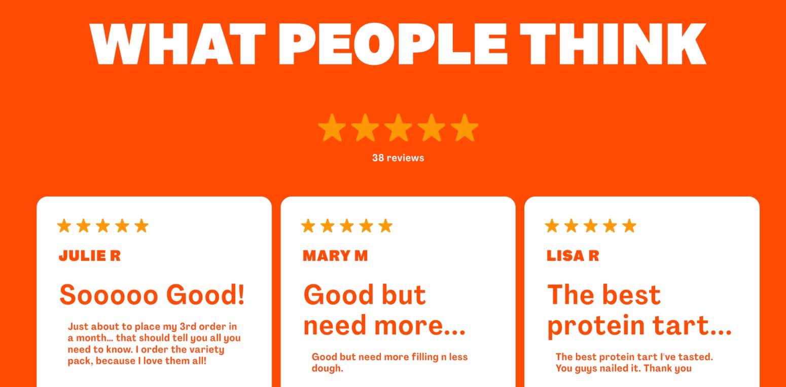 Text reviews example