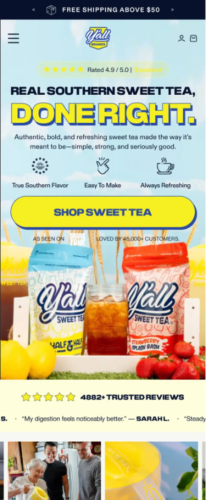 Y'all Sweet Tea store by Solvexmedia