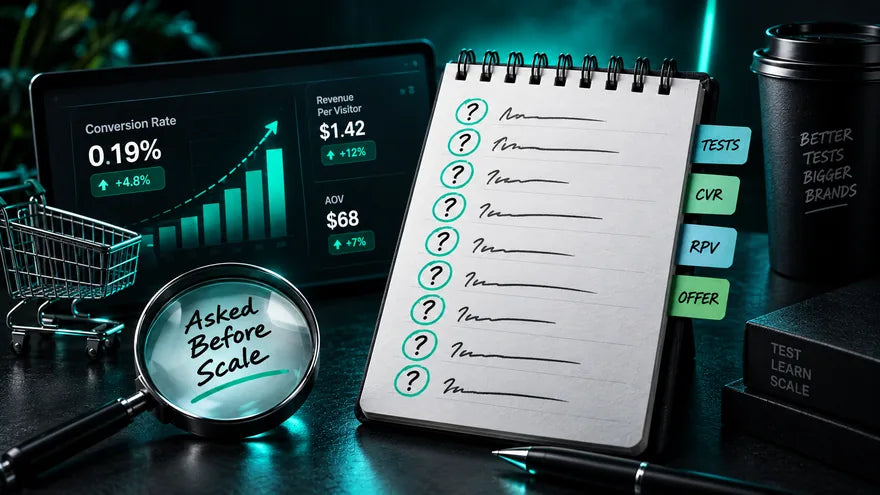The 10 CRO Questions Every Scaling Brand Asks Us